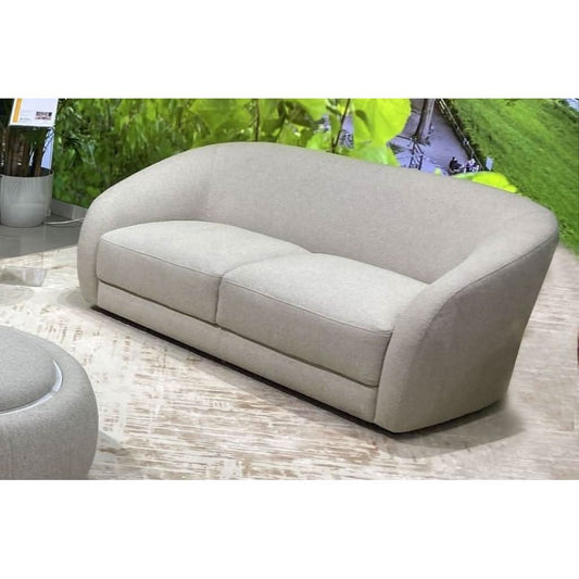 PICKARD PLYWOOD & EUCALYPTUS 2-SEATER SOFA LINEN COLOUR