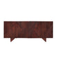 COMARO SOLID MANGO WOOD 2 DOOR BUFFET SIDEBOARD IN RICH WARM BROWN 177CM