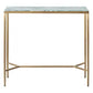 MELINA CONSOLE TABLE/HALL TABLE DUSTYJADE MARBLE/GOLD STAINLESS STEEL