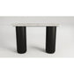 LUZON MARBLE CONSOLE TABLE/HALL TABLE BLACK/WHITE