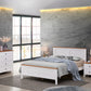 ASTLEY HAMPTONS LOOK DOUBLE BED WHITE/MID BROWN