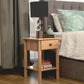 ZYLA 1-DRAWER 1-SHELF BEDSIDE TABLE RIVIERA OAK