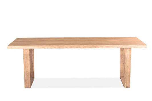 STROUD ELM VENEER TIMBER/MDF DINING TABLE  240CM NATURAL