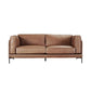 DAVIEN DARK BROWN 2.5 SEATER SOFA TOP GRAIN COW LEATHER