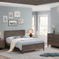 KASIANE RUSTIC RUBBERWOOD DOUBLE BED  CAFE GREY
