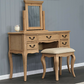 FAIRFAX SOLID RUSTIC OAK DRESSING TABLE STOOL