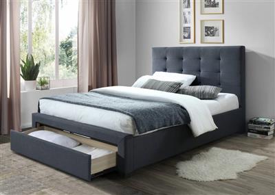 ECCLESTON 1-DRAWER KING SINGLE BED GREY