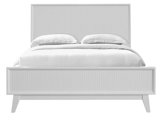 ELIJAH ACACIA WOOD KING BED IN WHITE