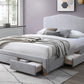 ALICIA 4-DRAWER KING SIZE STORAGE BED MIST