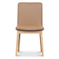 HARDIN LEATHER DINING CHAIR COGNAC/NATURAL