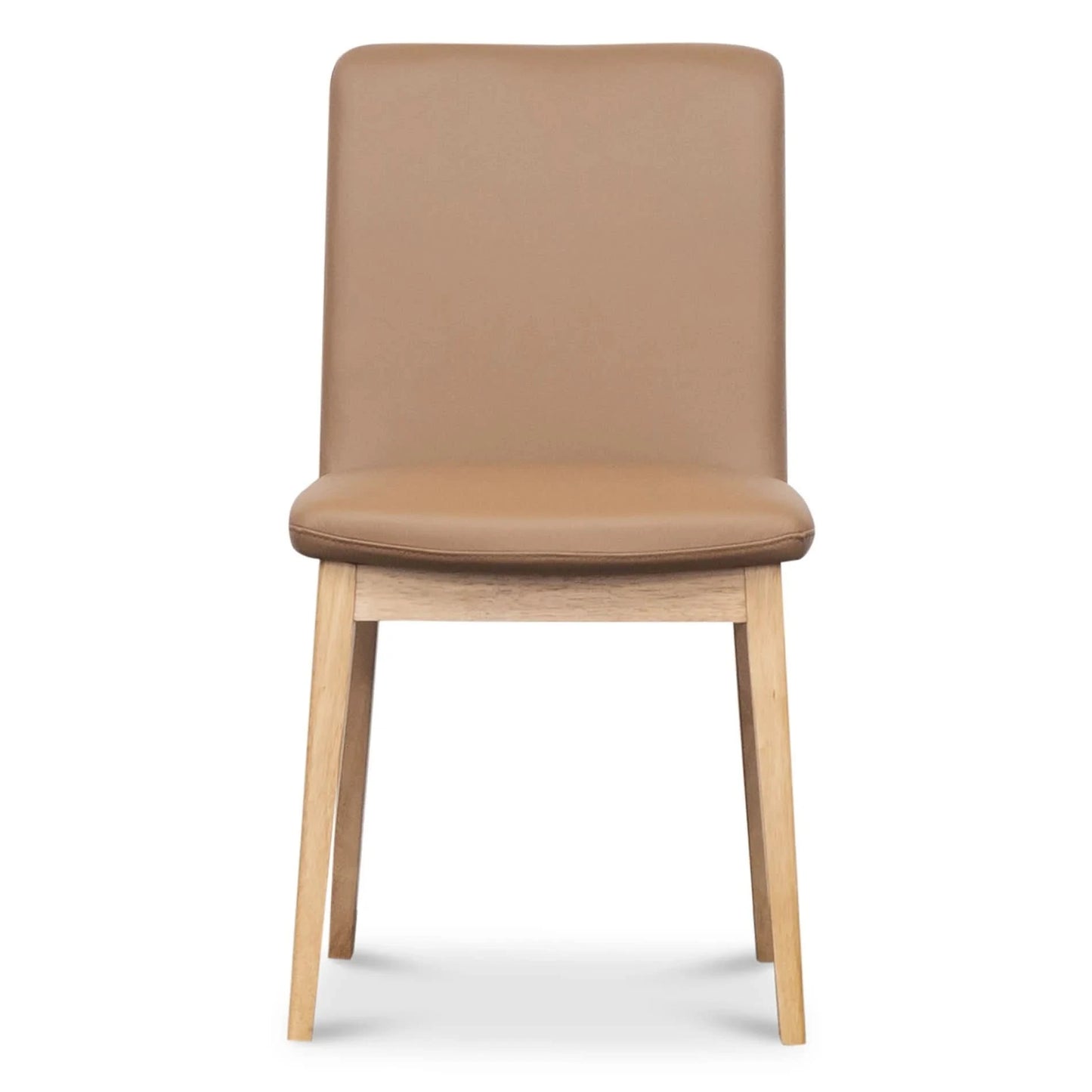 HARDIN LEATHER DINING CHAIR COGNAC/NATURAL