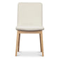 HARDIN LEATHER DINING CHAIR FROST/NATURAL