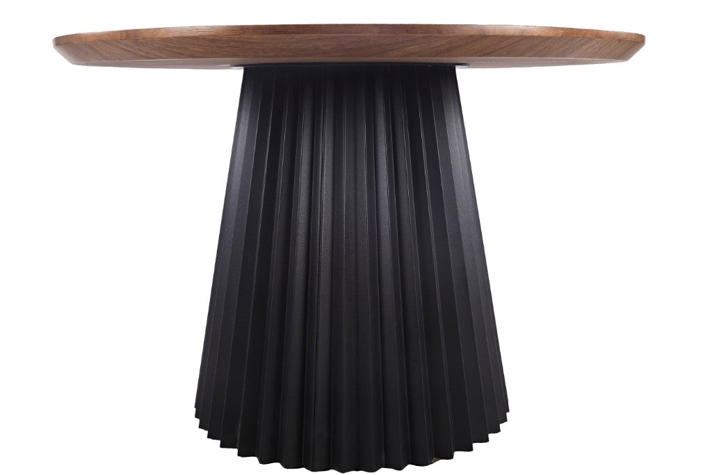 CARLOW 7 PIECE DINING SET: 1  ROUND DINING TABLE 130CM  & 6 CARLOW FAWN COLOURED DINING CHAIRS