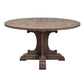 IVERSON OLD ELMWOOD ROUND PEDESTAL DINING TABLE NATURAL ELM COLOUR 140CM