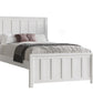 BAYLIN RUBBERWOOD DOUBLE BED WHITE