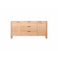 KIPLING MESSMATE TIMBER 2-DOOR 3-DRAWER BUFFET SIDEBOARD NATURAL