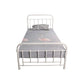 PICOLA KING SINGLE METAL BED WHITE