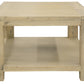 RIPLEY SOLID ACACIA TIMBER LAMP TABLE/SIDE TABLE WITH SHELF BRUSHED SMOKE