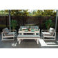 ANZIO 5 PIECE OUTDOOR SOFA SET WHITE