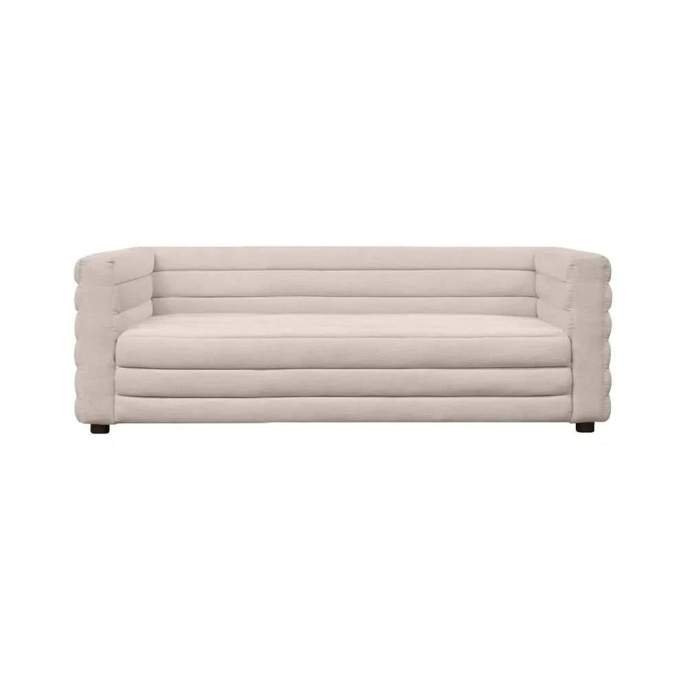 MEREDITH 2-SEATER FABRIC SOFA NATURAL LINEN
