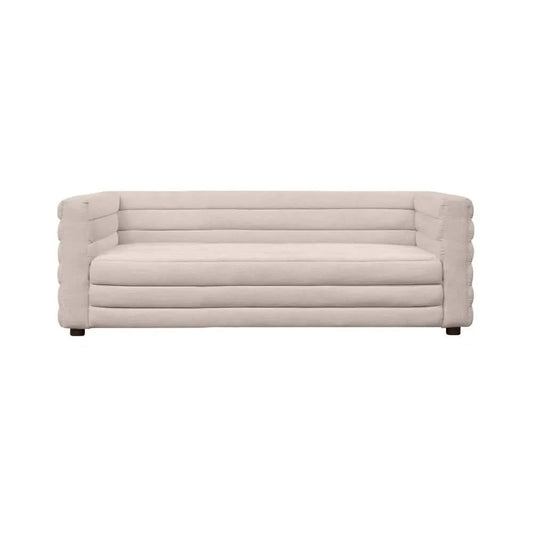 MEREDITH 2-SEATER FABRIC SOFA NATURAL LINEN