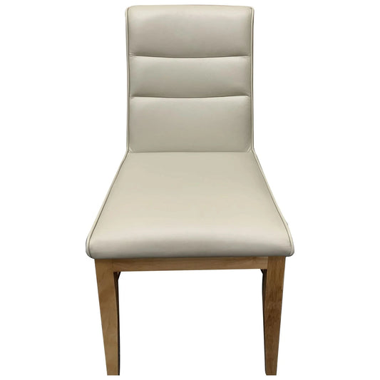 MORROW LEATHER DINING CHAIR LIGHT MOCHA/NATURAL