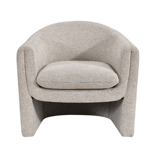MAGNA CONTEMPORARY FABRIC ARMCHAIR /ACCENT CHAIR/OCCASIONAL CHAIR IN OAT