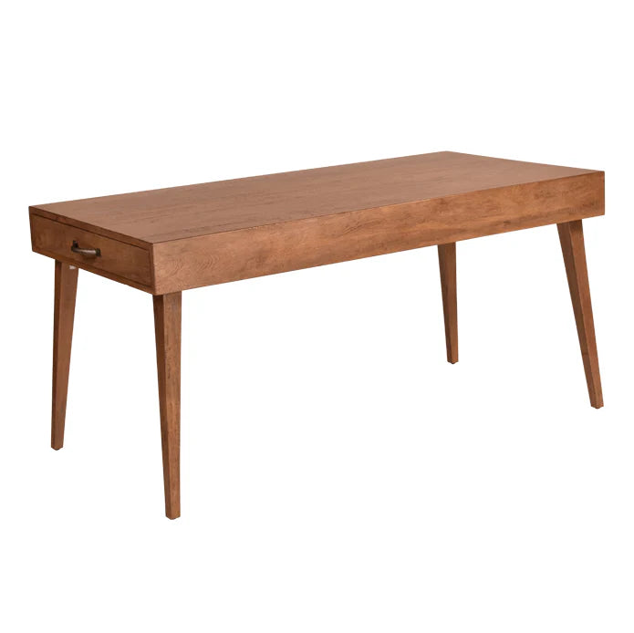 ORTIS SOLID FRUIT WOOD 2-DRAWER OAK DINING TABLE NATURAL 160CM