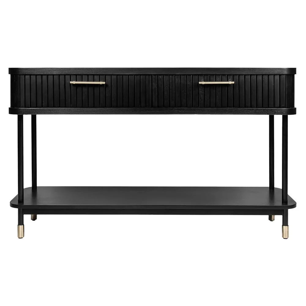 PEMBROKE 2-DRAWER CONSOLE TABLE/HALL TABLE BLACK