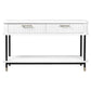 PEMBROKE 2-DRAWER CONSOLE TABLE/HALL TABLE WHITE