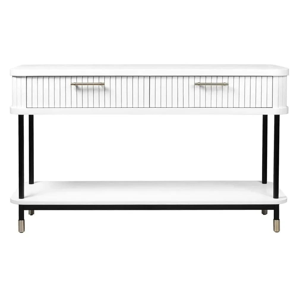 PEMBROKE 2-DRAWER CONSOLE TABLE/HALL TABLE WHITE