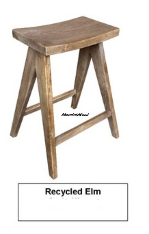 CHARLI STOOL RECYCLED ELM 48X41 65 CM