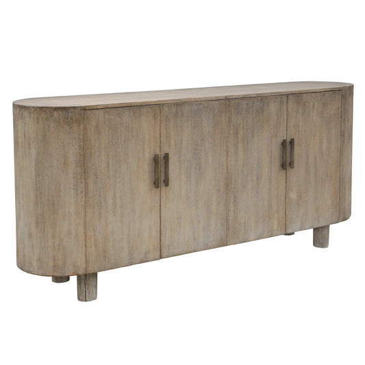 EATON SOLID POPLAR TIMBER SIDEBOARD/BUFFET  NATURAL