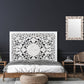DAUPHIN MANGO WOOD QUEEN HEADBOARD ANTIQUE WHITE