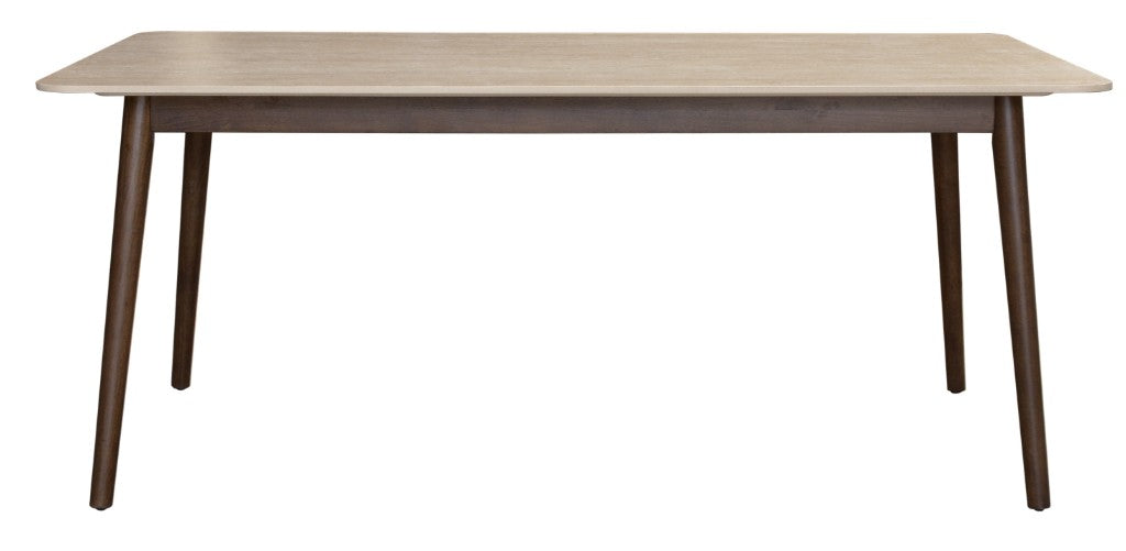 SEVERIN SOLID & VENEER MALAYSIAN HARDWOOD RECTANGULAR DINING TABLE  180CM & 6 SEVERIN CHAIRS