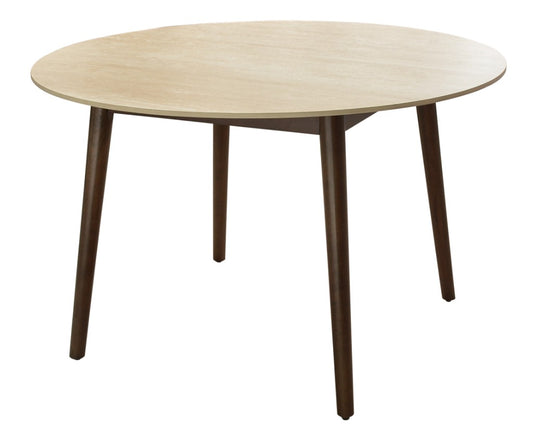 SEVERIN SOLID & VENEER MALAYSIAN HARDWOOD ROUND DINING TABLE  DIA.120CM