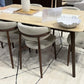 SEVERIN SOLID & VENEER MALAYSIAN HARDWOOD RECTANGULAR DINING TABLE  180CM & 6 SEVERIN CHAIRS