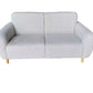 BARBOUR FABRIC 2-SEATER SOFA SILVER