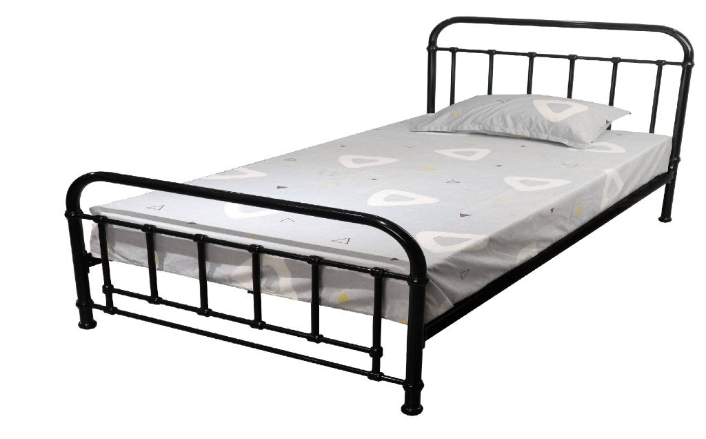 PICOLA SINGLE METAL BED BLACK