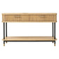 PEMBROKE OAK TIMBER 2-DRAWER CONSOLE TABLE HALL TABLE NATURAL