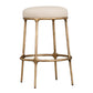 SOREN KITCHEN STOOL - BRASS /NATURAL LINEN