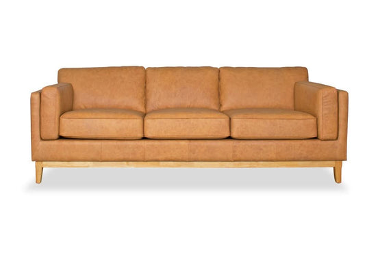 MARQUIS  3-SEATER OSLO LEATHER SOFA TAN