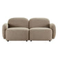 LORELEI 2-SEATER MODULAR CHENILLE SOFA TAUPE COLOUR
