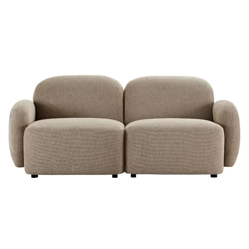 LORELEI 2-SEATER MODULAR CHENILLE SOFA TAUPE COLOUR