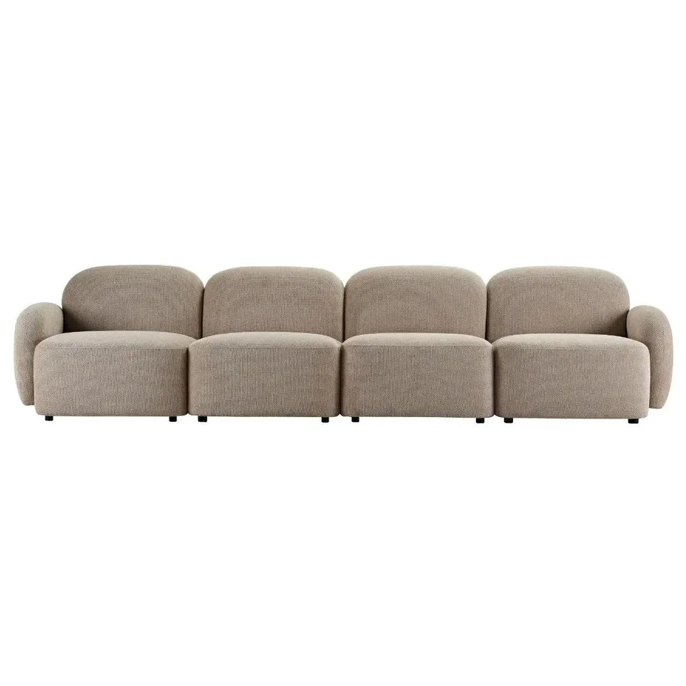 LORELEI  4-SEATER MODULAR SOFA CHENILLE - TAUPE COLOUR