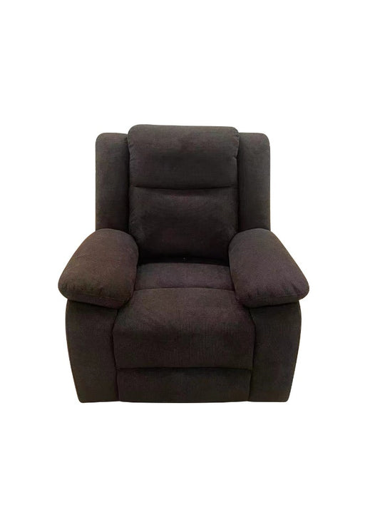 ELLINGTON FABRIC MANUAL SINGLE RECLINER ARMCHAIR LICORICE