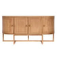 ENNIS OAK & OAK VENEER 4-DOOR BUFFET/SIDEBOARD OAK