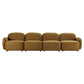LORELEI  4-SEATER MODULAR FABRIC SOFA - TOFFEE COLOUR