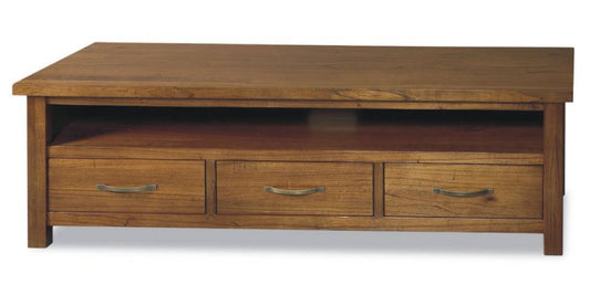 VALDEZ SOLID MOUNTAIN ASH TV UNIT 3 DRAWERS NATURAL