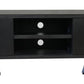 ANTHEA 2-TONE CONCRETE & ACACIA ETU TELEVISION UNIT 2 DOORS 1 DRAWER GREY TOP BLACK LEGS